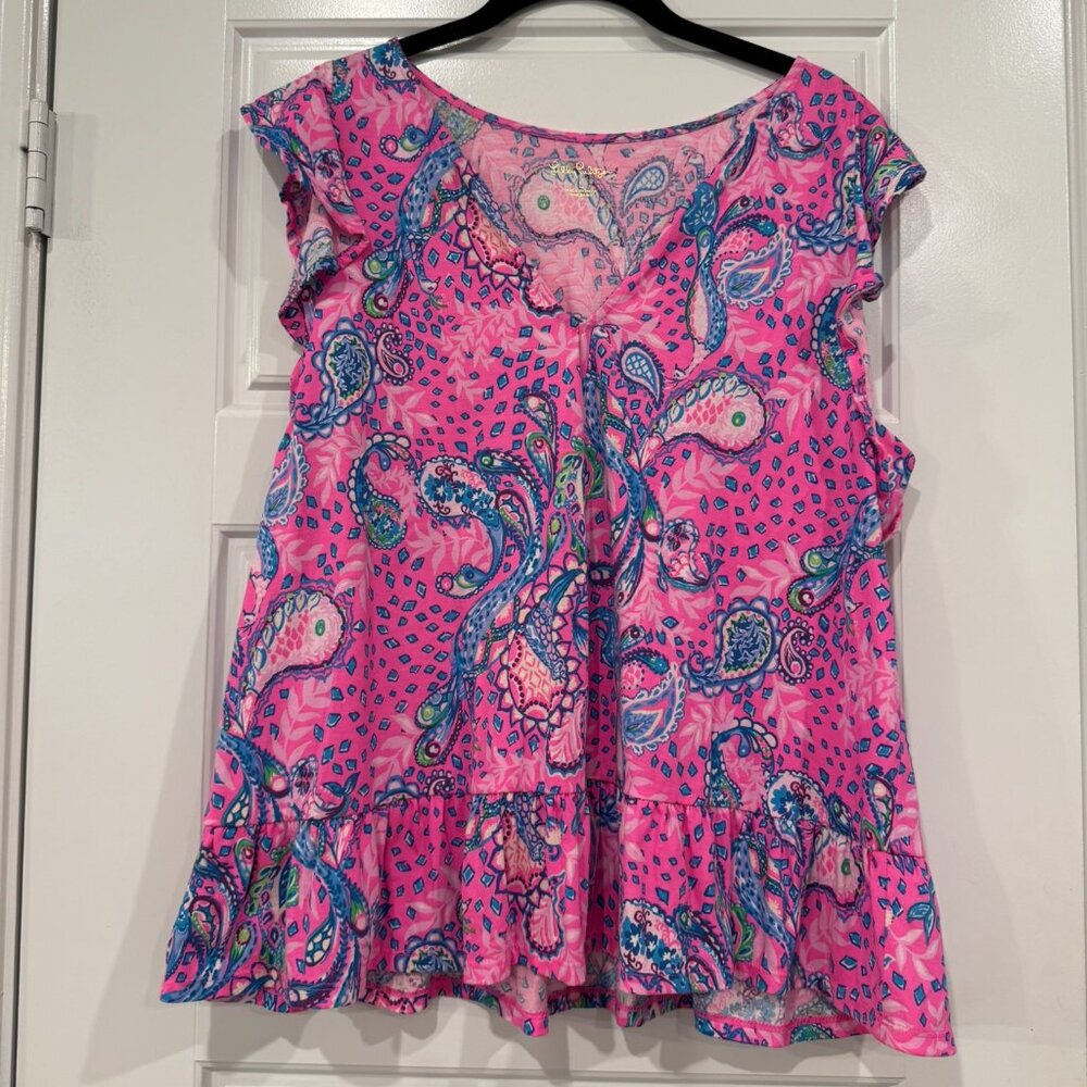 Lilly Pulitzer Ruffle Top